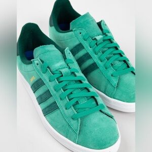ADIDAS Campus ADV Sneakers - Green and White MEN 7.5 WOMEN 8.5 Brand new in box